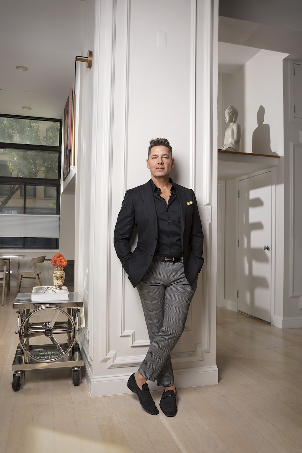 Portrait of NYC Interior Designer James Stanley photographed by Dale May.